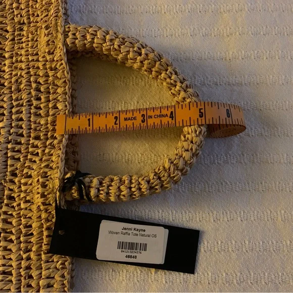 Jenni Kayne Tan Woven Tote Bag - Picture 5 of 8